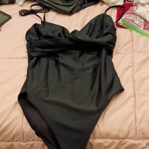 Classic Black One-Piece Swimsuit